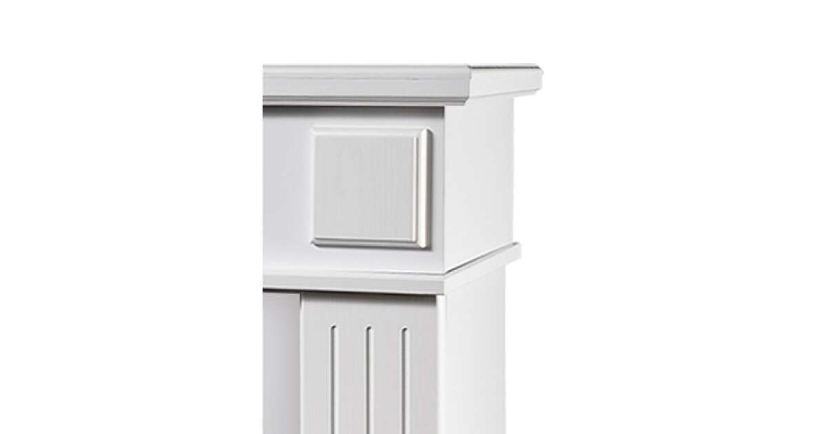 Semineu electric Marina maxi alb & Zakynthos, Art Flame, 900x1165x300 mm, 1500W - imagine 7